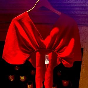 Brand new red top never with